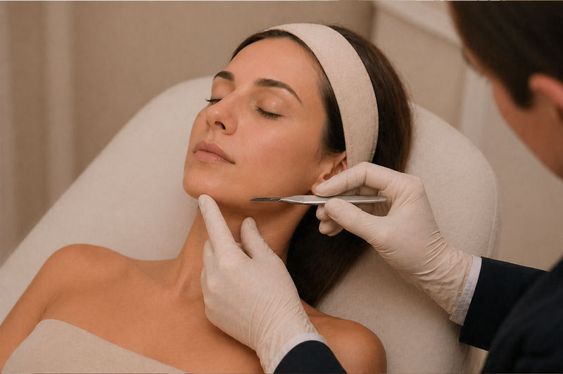 Chin shaving consultation