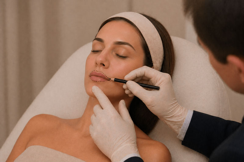 Upper lip lift consultation